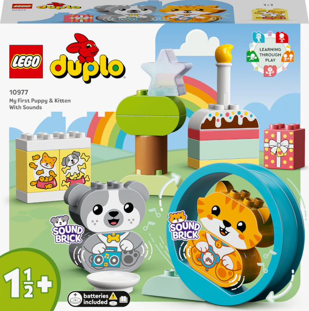 LEGO klotsid Duplo 10977 My First Puppy & Kitten With Sounds