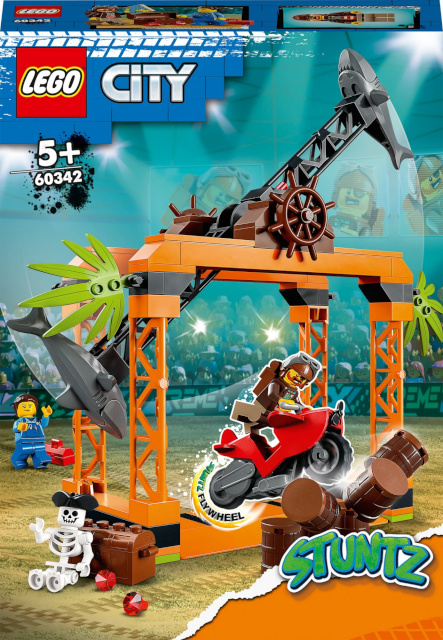 LEGO klotsid City 60342 The Shark Attack Stunt Challenge