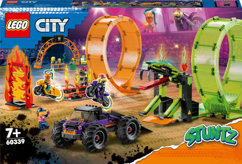 LEGO klotsid City 60339 Double Loop Stunt Arena