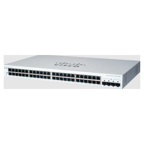 Cisco switch CBS220-48T-4G Managed L2 Gigabit Ethernet (10/100/1000) 1U valge