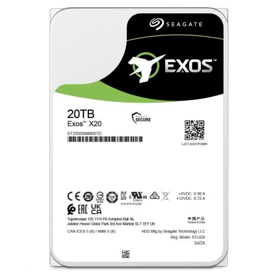 Seagate kõvaketas 20TB Seagate SATA3 Exos X20 7200