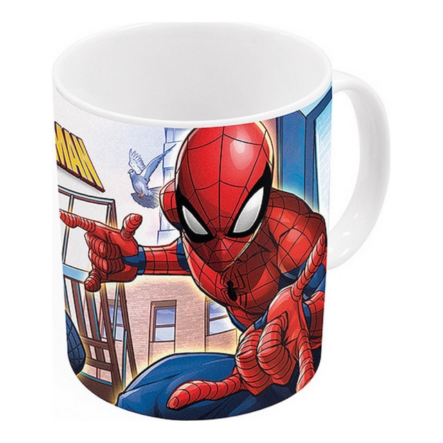 Spider-Man suur tass Great power sinine punane keraamiline 350ml