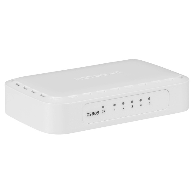 Netgear switch GS605-400PES 5-Port Gigabit, valge