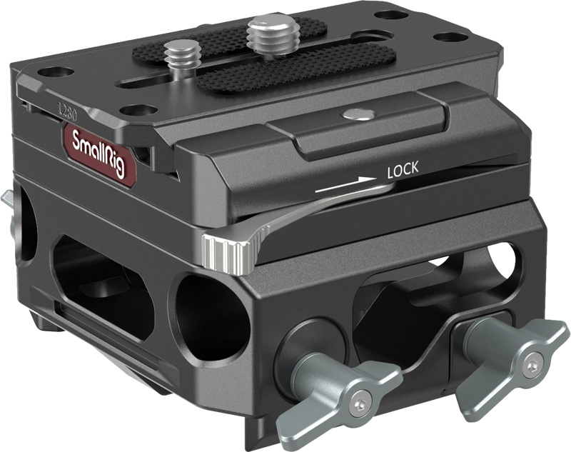 SmallRig videorakise tarvik 3067 Baseplate Lightweight with Dual 15mm Rod Clamp