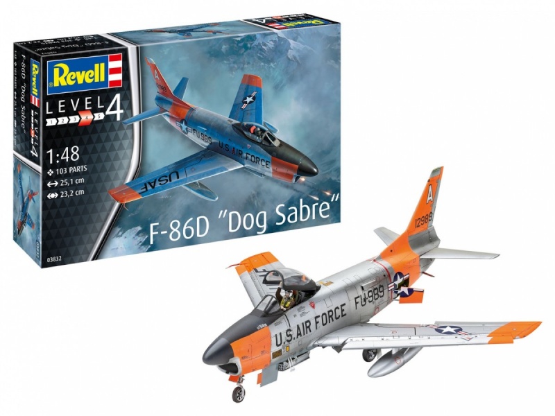Revell mudellennuk F-86D Dog Sabre 1/48