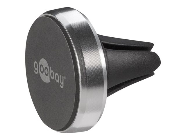 Goobay 38685 magnetiga kinnitus Metal Slim Design for smartphones (35mm), must-hõbedane