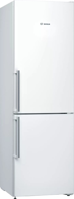 Bosch külmik KGV366WEP Energy efficiency class E, Free standing, Combi, Height 186cm, Fridge net capacity 214 L, Freezer net capacity 94 L, 39 dB, valge