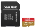 Sandisk mälukaart microSDXC 256GB Extreme Plus + adapter