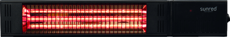 SUNRED soojuskiirgur Heater RDS-15W-B, Fortuna Wall Infrared, 1500W, must