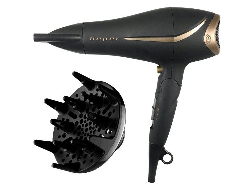 Beper föön 40.404 Soft Touch Hair Dryer, must