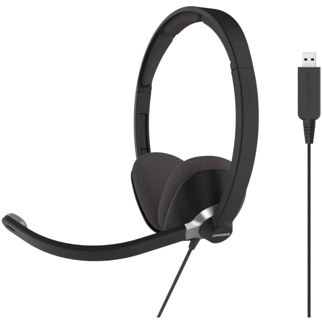 Koss kõrvaklapid CS300 USB Communication Headsets, must
