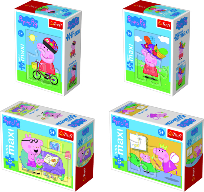 Peppa Pig pusle MINI MAXI 20 Peppa Pig