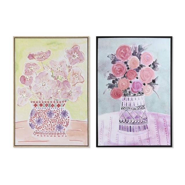 DKD Home Decor maal 36x4x93cm Vaas Shabby Chic (2tk)