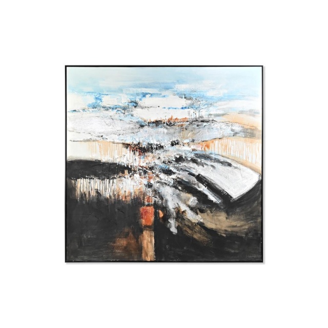 DKD Home Decor maal Abstraktne Kaasaegne (155x5x155cm)