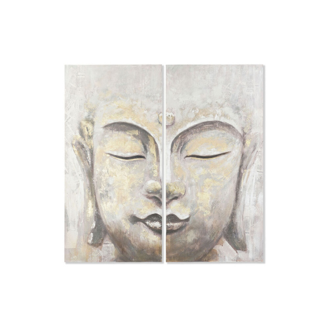 DKD Home Decor 2 maali komplekt Buddha Idamaine (120x3,7x120cm)
