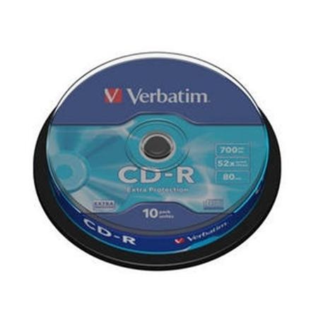 Verbatim toorikud CD-R 80/700MB 52x AZO Cake 10tk.
