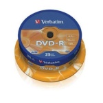 Verbatim toorikud DVD-R 4.7GB 16x AZO Cake 25tk.