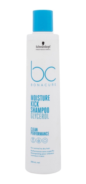 Schwarzkopf Professional šampoon BC Bonacure Moisture Kick Glycerol Shampoo 250ml, naistele