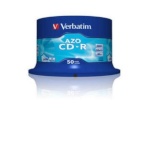 Verbatim toorikud CD-R 80/700MB 52x Crystal AZO Cake 50tk.