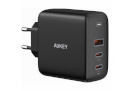 Aukey laadimisadapter Wall Charger PA-B6S Mini USB-C, 2 x USB-C, USB-A, 90 W