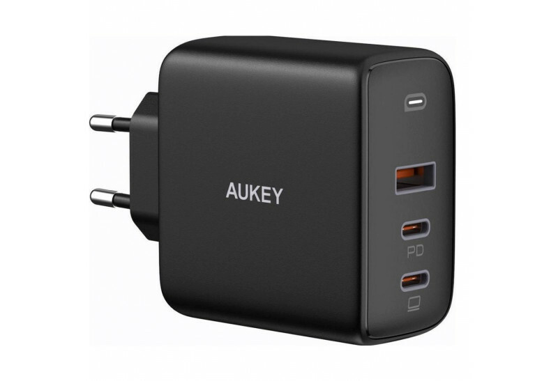 Aukey laadimisadapter Wall Charger PA-B6S Mini USB-C, 2 x USB-C, USB-A, 90 W