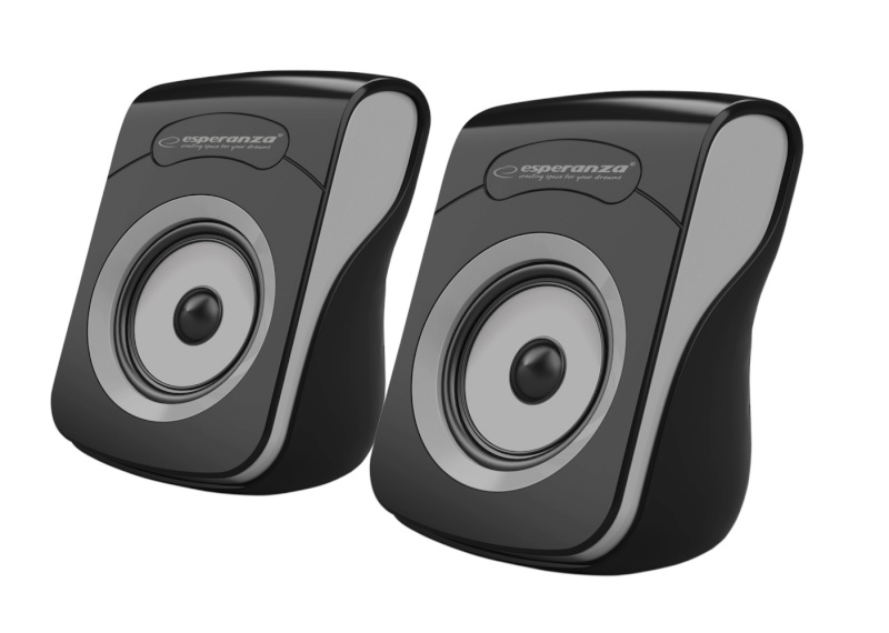 Esperanza kõlarid EP140KE USB 2.0 Speakers, 6 W, must/hall