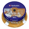 Verbatim toorikud DVD-R 16x 4.7GB 25tk Cake Box Printable 43538
