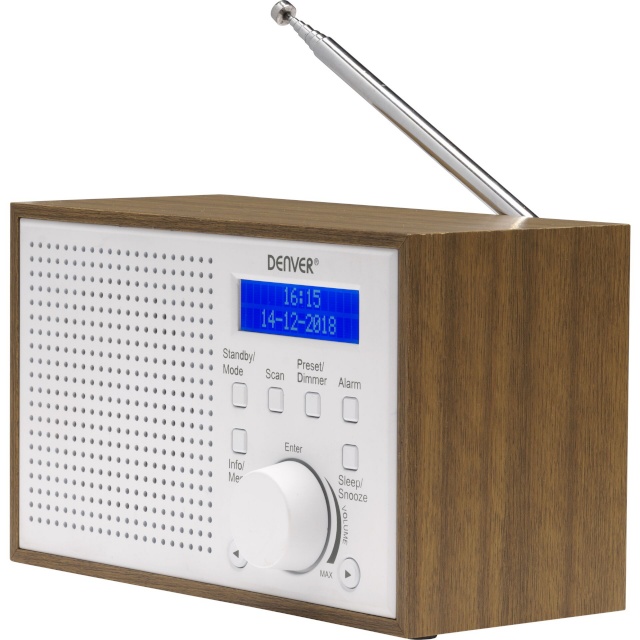 Denver raadio DAB-46, valge/pruun