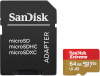 Sandisk mälukaart microSDXC 64GB Extreme + adapter