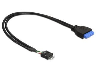 Delock kaabel USB 3.0 pin header female > USB 2.0 pin header male, 0.3m