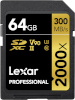 Lexar mälukaart SDXC 64GB Professional 2000x U3 V90 300MB/s
