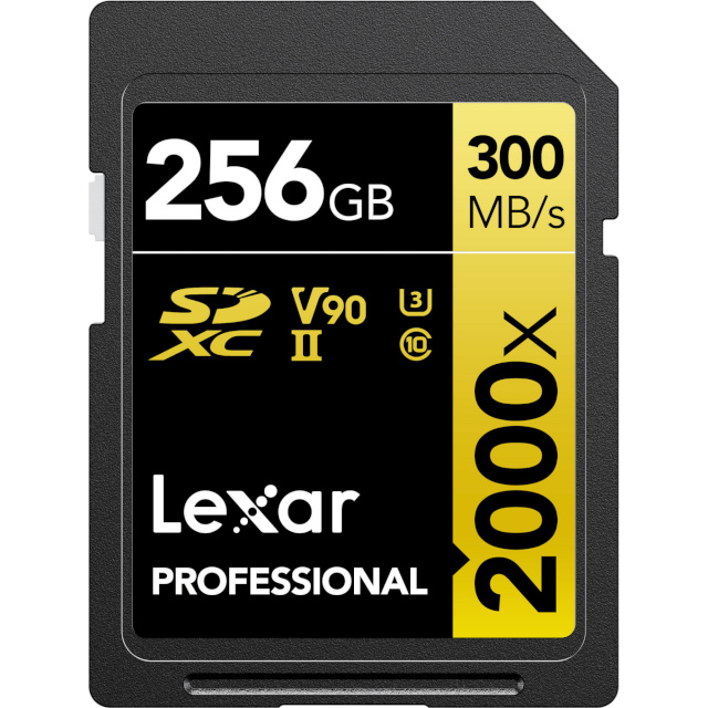 Lexar mälukaart SDXC 256GB Professional 2000x U3 V90 300MB/s
