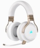 Corsair juhtmevabad kõrvaklapid Virtuoso High-Fidelity Gaming Headset RGB, Pearl valge