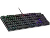 Cooler Master klaviatuur SK652, RGB, Low profile switch, US, must