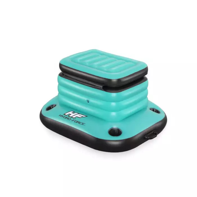 Bestway täispuhutav jahuti 43191 Hydro-Force Cool Box, 88 x 77cm, türkiissinine/must