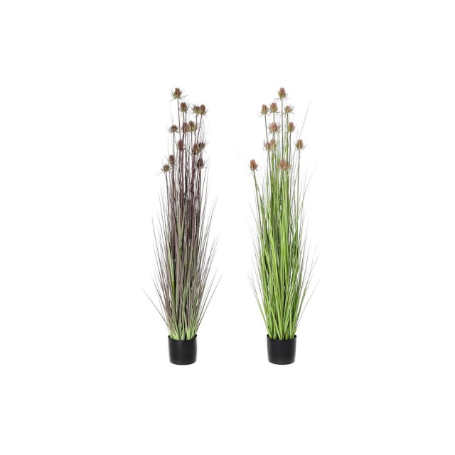 DKD Home Decor dekoratiivne taim 40x40x150cm roosa Lillla Polüetüleen PVC 2tk