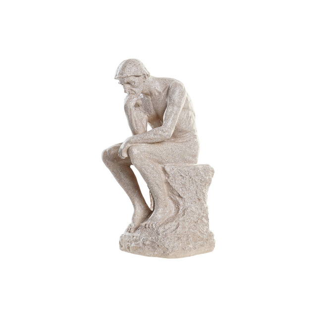 DKD Home Decor dekoratiivkuju The Thinker beež Mehed 12x11x25cm