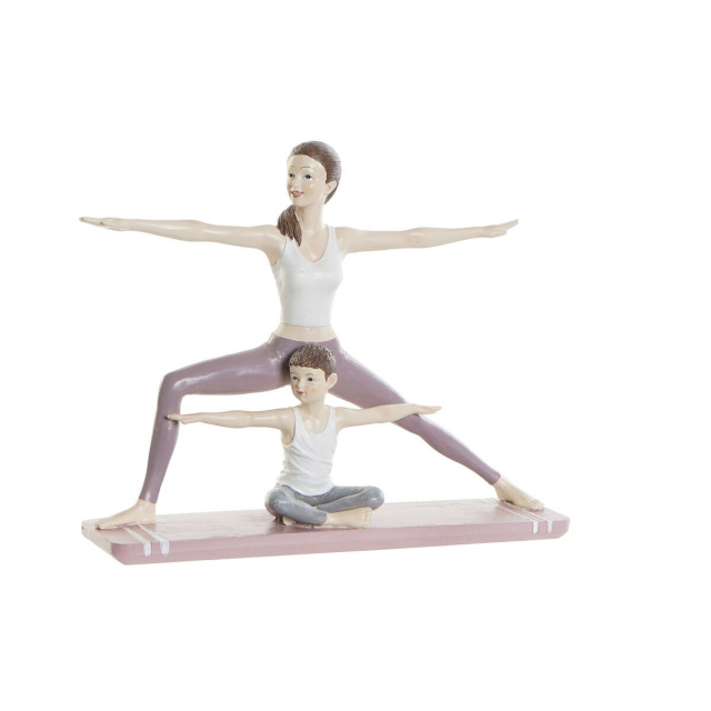 DKD Home Decor dekoratiivkuju 24x6,5x19,5cm Scandi roosa Yoga