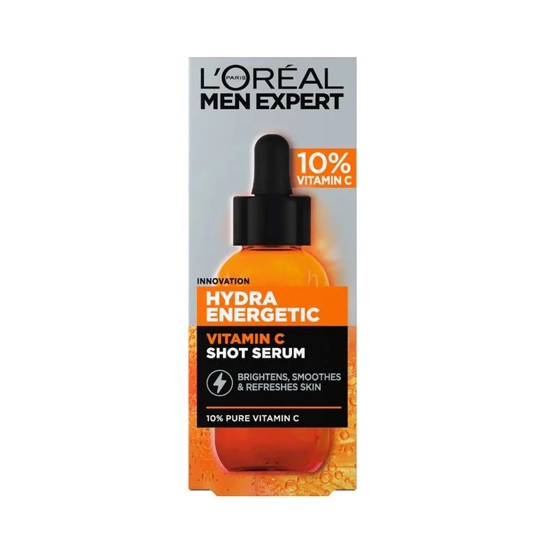 L'Oréal Paris näoseerum Men Expert Hydra Energetic Vitamin C Shot Serum 30ml, meestele