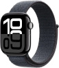 Apple Watch Series 10 42mm GPS + Cellular Mirror Black Aluminum Case with Inky Sport Loop, must