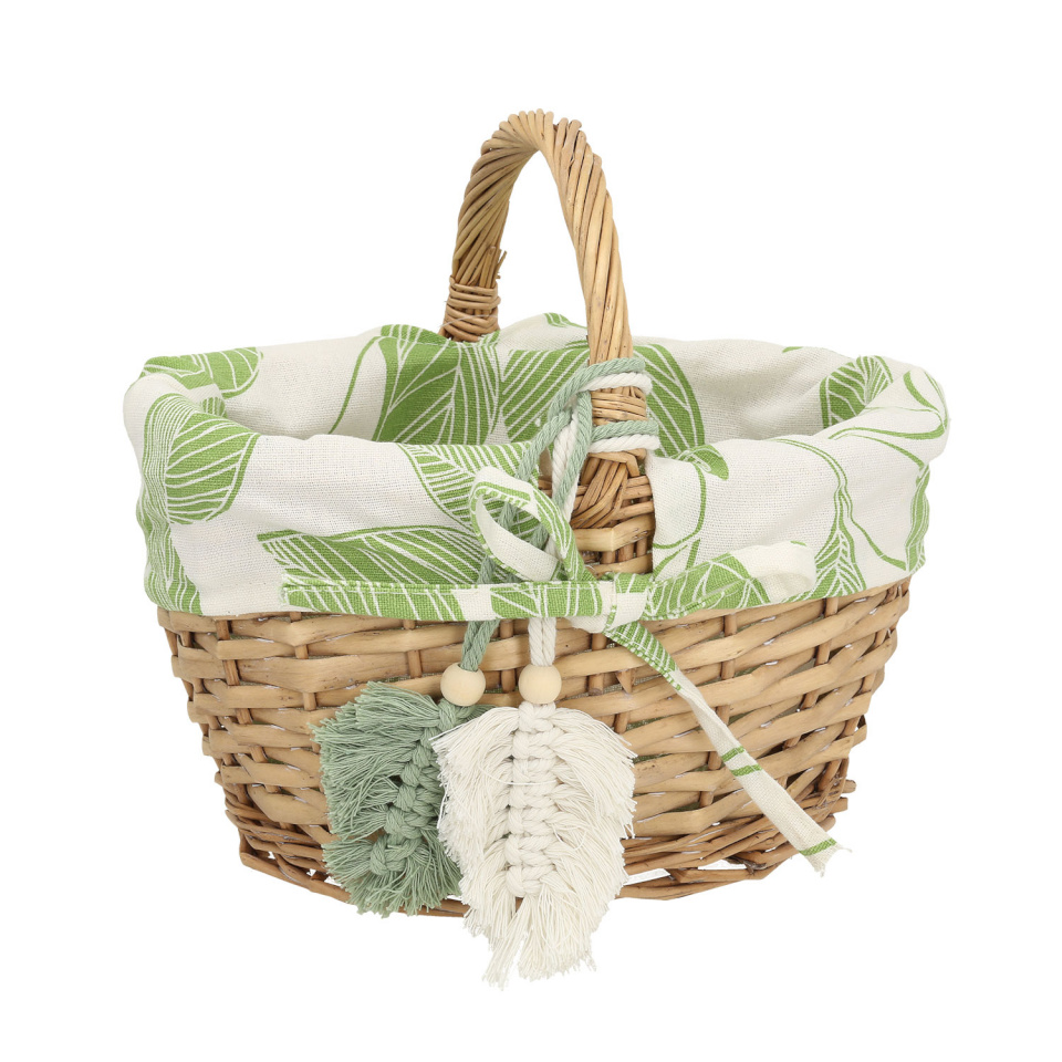 H4Y korv Willi Miro, 23x18x13/20cm, pruun/roheline