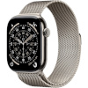 Apple Watch Series 11 46mm GPS + Cellular, S/M, Natural Titanium, Milanese Loop, titaan