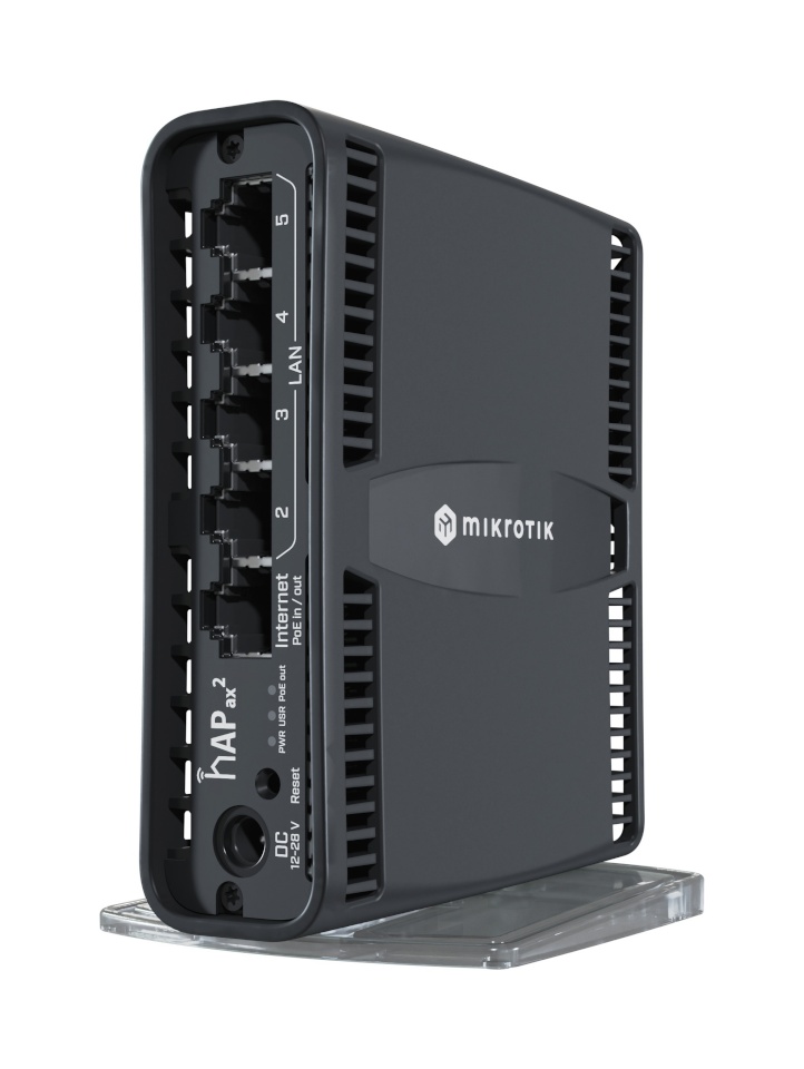 MikroTik ruuter C52iG-5HaxD2HaxD-TC - hAP ax² hAP ax² C52iG-5HaxD2HaxD-TC 802.11ax, 1200 Mbit/s (5 GHz)/ 574 Mbit/s (2.4 GHz) Mbit/s, Ethernet LAN (RJ-45) ports 5