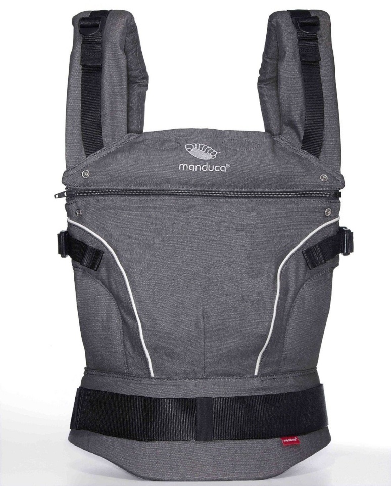 Manduca First PureCotton kandekott, Dark Grey