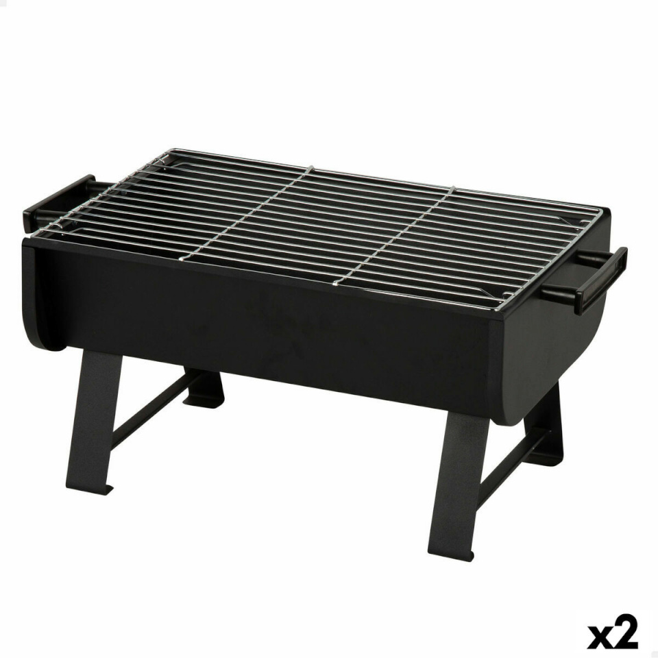 Aktive Kaasaskantav Barbeque-grill teras 45x25x30cm must (2tk)