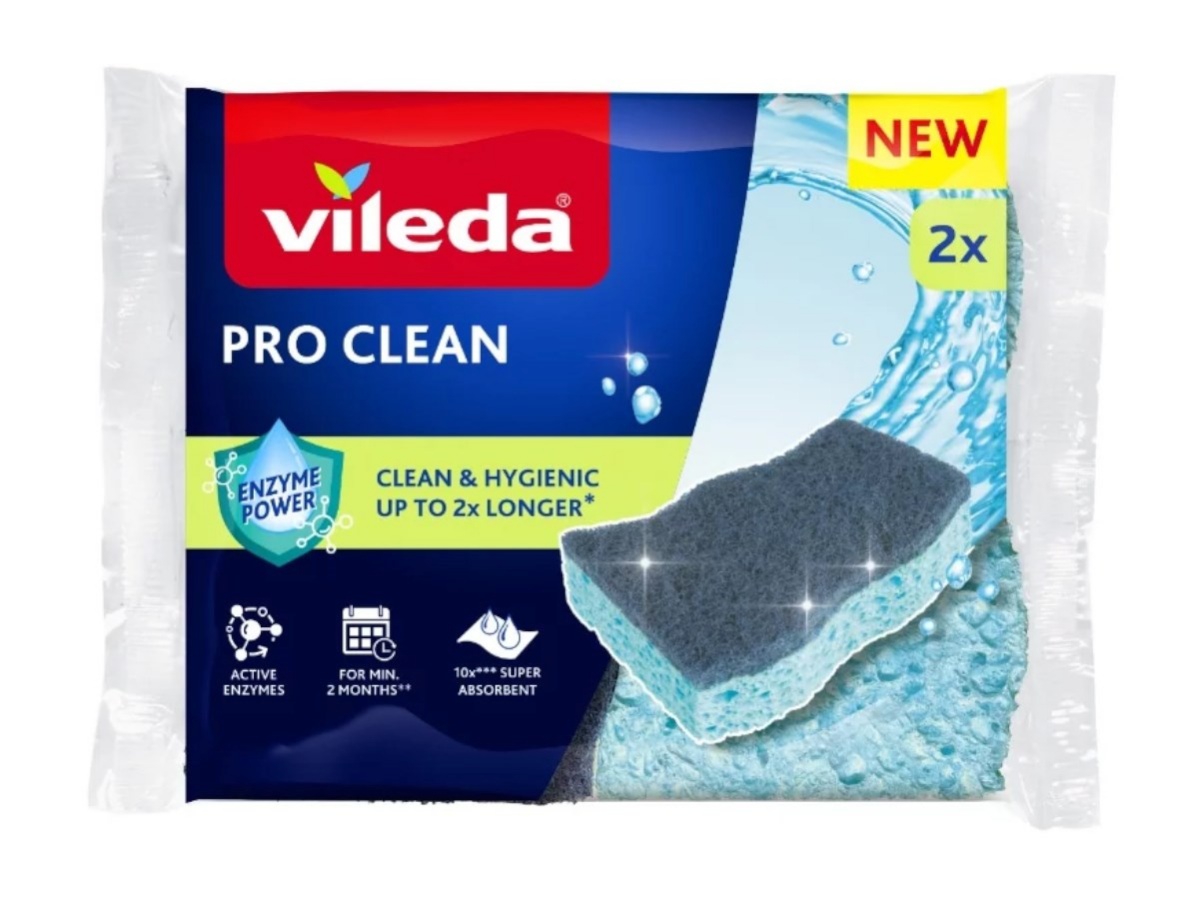 Vileda puhastuslapid Viscose Scourer with Enzymes Pro Clean, 2tk