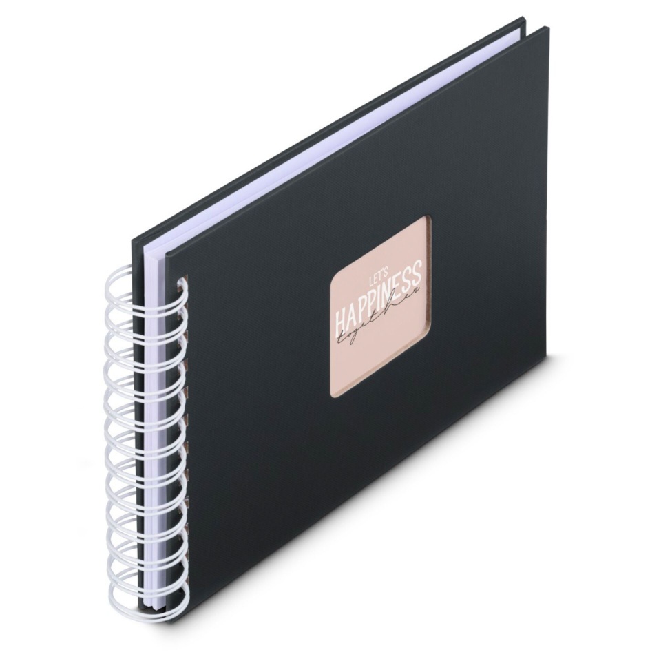 Hama fotoalbum Fine Art Spiral NewBlack 24x17 50 weiße Seiten 9830