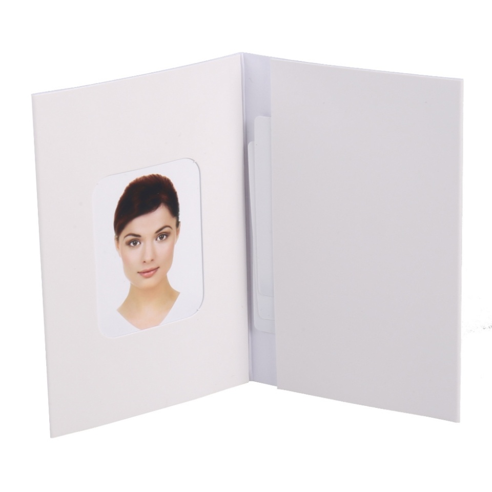 B-Photo Benel Passport Photo Wallets White 500 Pcs.