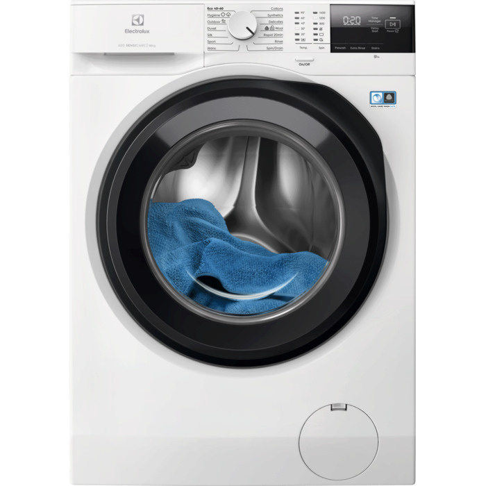 Electrolux pesumasin EFI622E14E SensiCare 600 Washing Machine, 10kg, 1400 p/min, valge