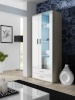 Cama Meble vitriinkapp display cabinet SOHO S6 2D2S sonoma oak/valge läikega